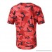 Fashion Mens Camouflage Compression Crossfit Shirt Fitness Elastic Slim Fit Tops Red B07PSK1P1C